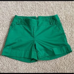 Express Emerald Green 4” Shorts - size 4
